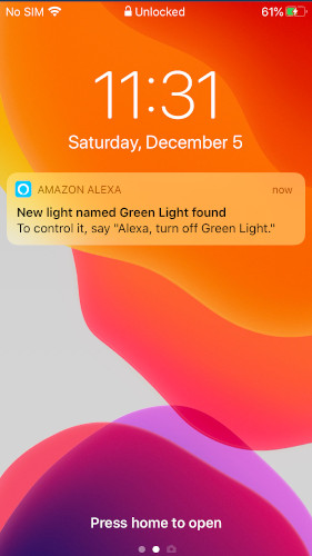 &ldquo;Green Light&rdquo; device added notification